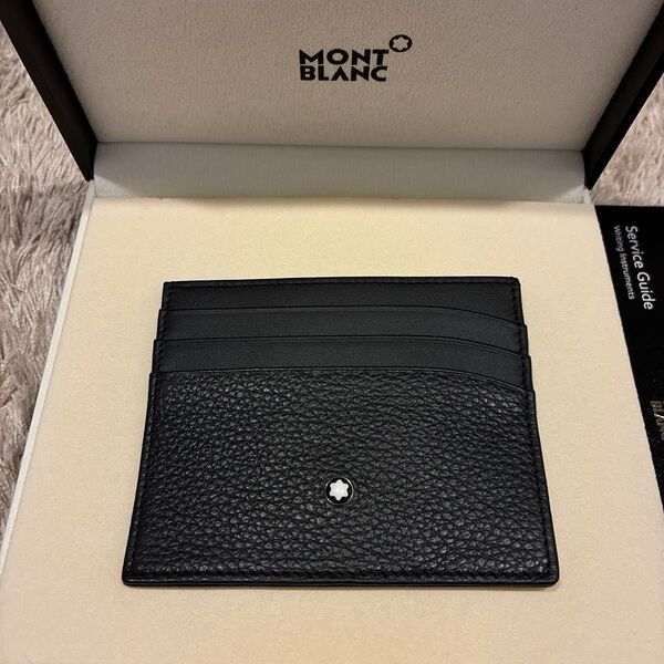 MONTBLANC モンブラン マイスターシュテュック カードケース 6cc ブラック レザー