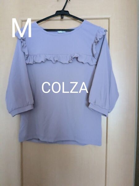 【COLZA】7部袖カットソー パープル M