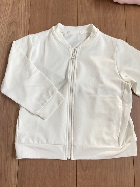 UNIQLO AIRism UVカット メッシュブルゾン 90 ホワイト