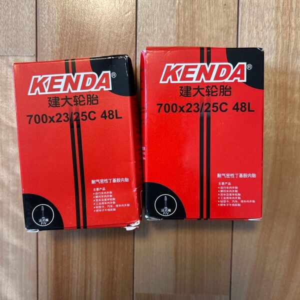 【新品】KENDA 700×22-25c 48mm 仏式バルブ 2本セット