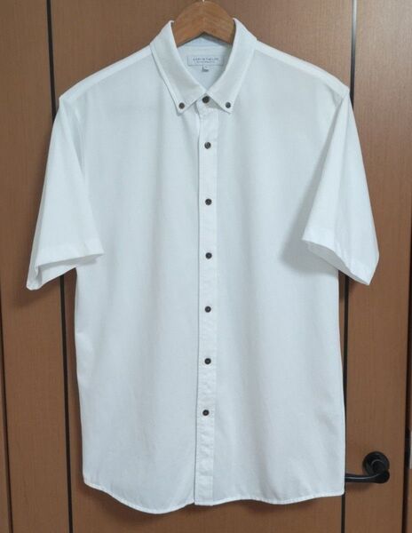 【極美品】A DAY IN THE LIFE メンズ ツイル ショートスリーブ ボタンダウンシャツ XL ホワイト