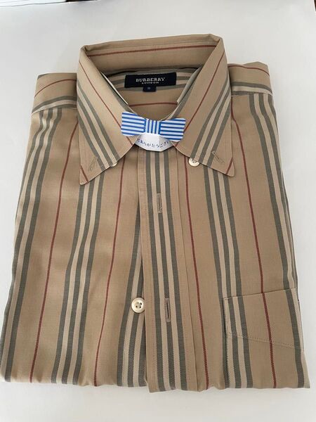 BURBERRY LONDON ノバチェックシャツ Sベージュ ボタンダウン