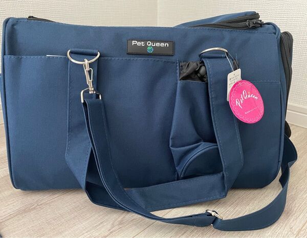 新品未使用 Pet Queen キャリーバッグ ネイビー