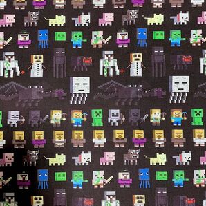 MINECRAFT マインクラフト(19) 生地 綿ポリ はぎれ 匿名配送