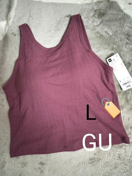 未使用♪GU・ブラフィール クロップドアメリカンスリーブタンクトップ