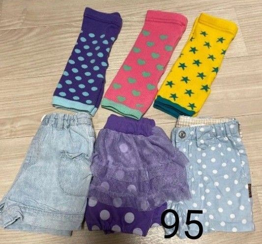 6点セット 短パン ショートパンツ スパッツ 95cm