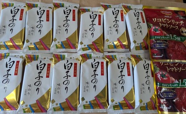 白子のり×12個 リコピンリッチトマトソース×2個