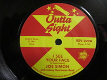 Joe Simon ： I See Your Face 7'' / 45s ★ Early 60's ノーザンソウル 再発 ☆ c/w Leon Peterson - Searching // 落札5点で送料無料_画像1