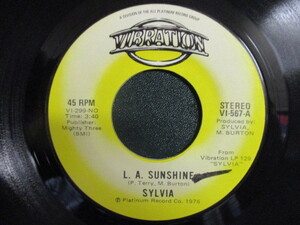 Sylvia ： L.A. Sunshine 7'' / 45s ★ 70's Sexy Sweet Soul ☆ c/w Taxi // シングル盤 / EP / 落札5点で送料無料