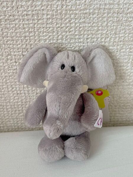 タグ付き nici ニキ ゾウ キーホルダー キーリング ぬいぐるみ イートン