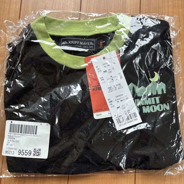 新品 KRIFF MAYER KIDS クリフメイヤーキッズ 光る山 プリント 半袖Tシャツ 120サイズ 男の子 小学生