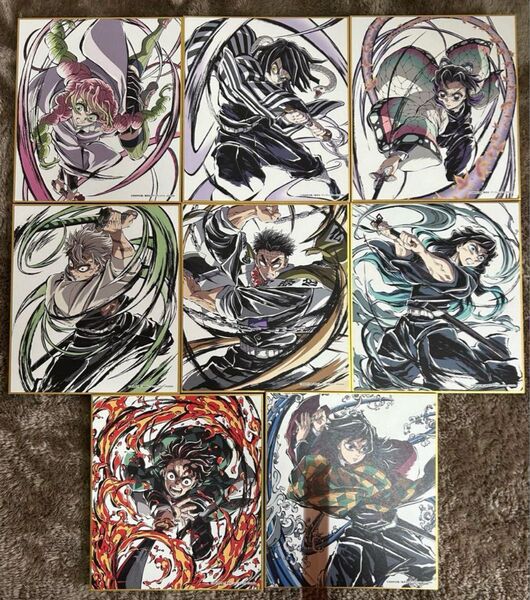 鬼滅の刃 ufotable c104 エンドロール 豪華!色紙 全8枚