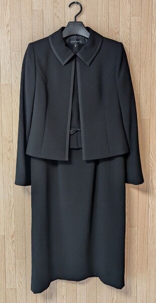 東京ソワール ワンピース 11号 ブラックフォーマル 冠婚葬祭 喪服 ブラック スーツ ジャケット SOIR BENIR