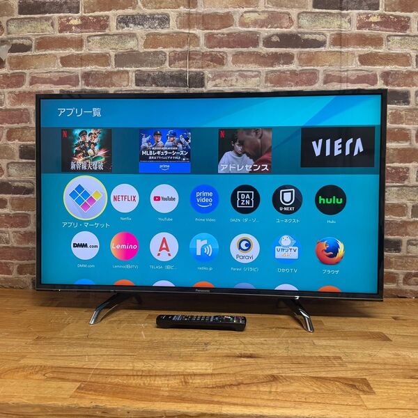パナソニック 43インチ 4K 液晶テレビ スマートビエラ TH-43DX750 2番組同時録画対応 ネット動画アプリ搭載
