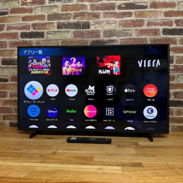 パナソニック 40インチ 4K 液晶テレビ TH-40JX750 VIERA スマートテレビ ネット動画アプリ対応 2021年製