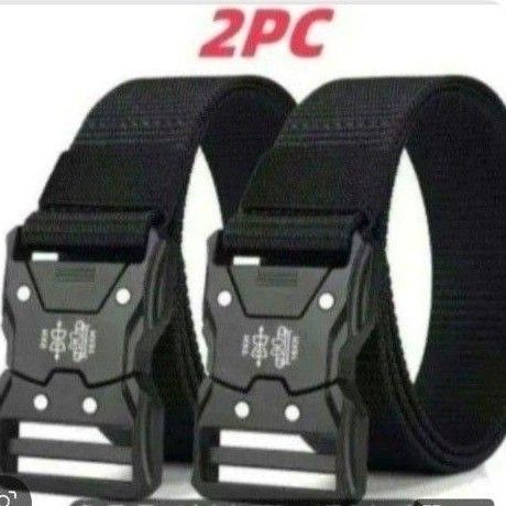 2本セット タクティカルベルト メンズ ワンタッチベルト ミリタリー グレー ブラウン 即日発送 即購入可能
