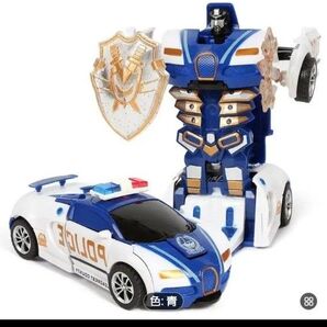 ポリス 変身 ロボット 変形可能なスポーツカー パトカー子供 誕生日 即日発送 即購入可能