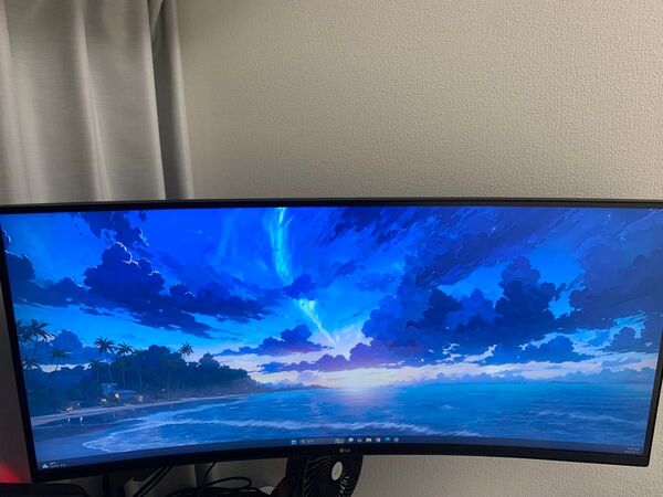 LG 34インチモニターUltraGear 34WP60C-B 21:9曲面ディスプレイ(解像度3440×1440)、