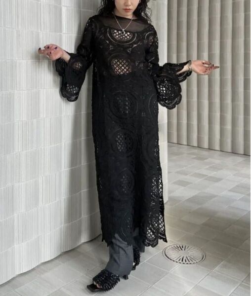 新品未使用Ameri アメリMEDI INDIAN BIG LACE DRESS