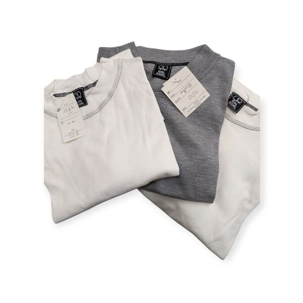 コットン 半袖 Tシャツ ホワイト グレー 3枚セット まとめ売り M クルーネック