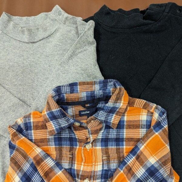 ベビー 長袖シャツ Tシャツ 3点セット 90 GAP ベルメゾン 男の子 トップス