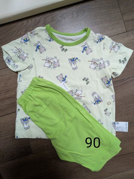 ユニクロ ドライパジャマ 半袖 こぐまちゃん 90