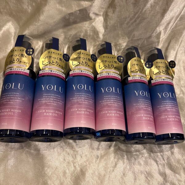 ヨル カームナイトリペア ヘアオイル ベルガモット&カシスの香り80ml×6個セット