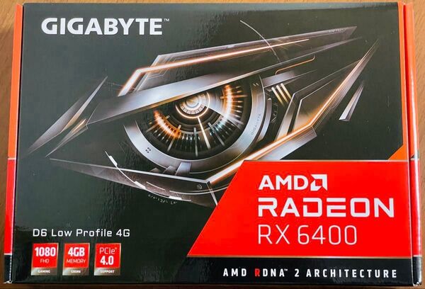 【おまけつき】GIGABYTE Radeon RX 6400 グラフィックボード ロープロファイル対応