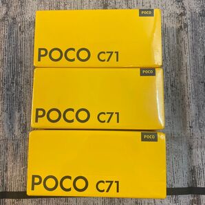 新品未開封 Xiaomi POCO C71 スマートフォン グローバル版 3GB+64GB x3