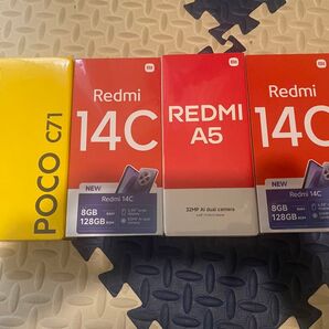 新品未開封 Redmi14C x 2台 + Redmi A5 + Poco C71