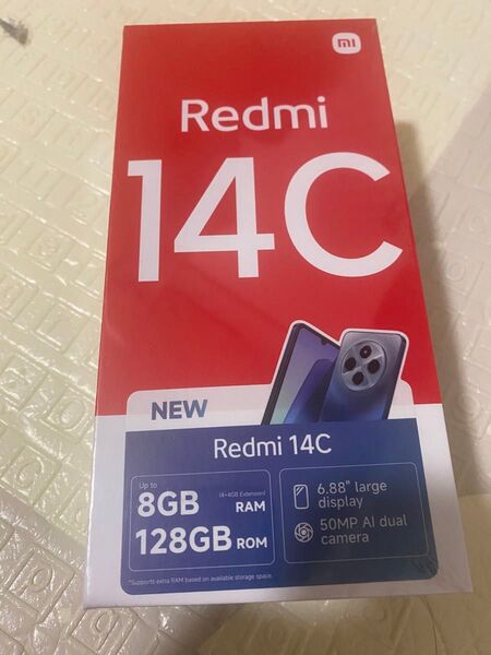 新品未開封 Redmi 14C 6.88インチ メモリー4GB ストレージ128GB