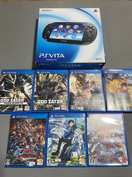 美品PSVita PCH1000ZA01完品 ソフト7本 PCH-1000 PSVITA SONY プレイステーション ヴィータ