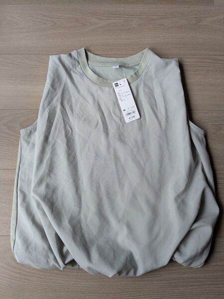 GU バブルヘム プルオーバー ノースリーブ Tシャツ M