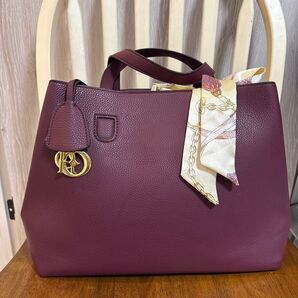 人気配信者 mal style バッグ ボルドー スカーフ付き 新品未使用