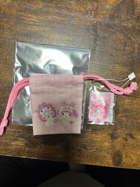 サンリオキャラクター ちいかわ 巾着 ノベルティ マイメロディ