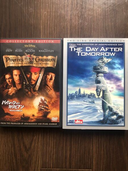 DVD 2本セット パイレーツオブカリビアン呪われた海賊たちコレクターズエディション/デイアフタートゥモロー特別編