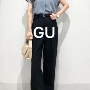 GU ドレープスキッパーシャツ ブルー Mサイズ