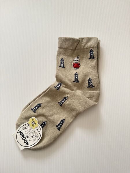 新品 未使用 リトルミイ 靴下 ソックス ミイ ムーミン クルーソックス