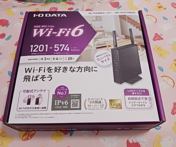 I・O DATA Wi-Fi 6(IEEE 802.11ax) Wi-Fi6対応ルーター