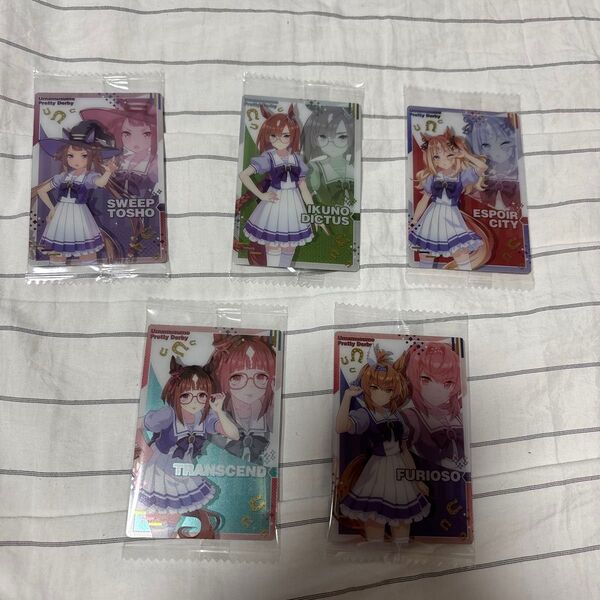 ウマ娘 プリティーダービー ツインウエハース 制服 5枚セット カード セット
