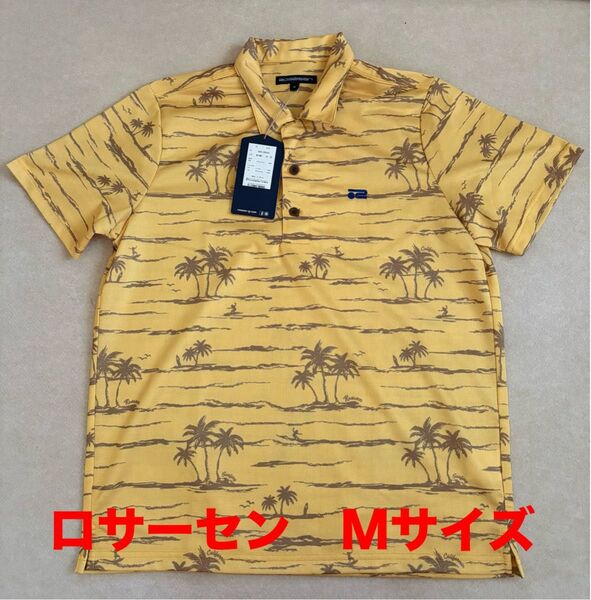 新品 未使用 ロサーセン ポロシャツ ゴルフ ゴルフウェア シャツ アロハシャツ 半袖ポロシャツ M