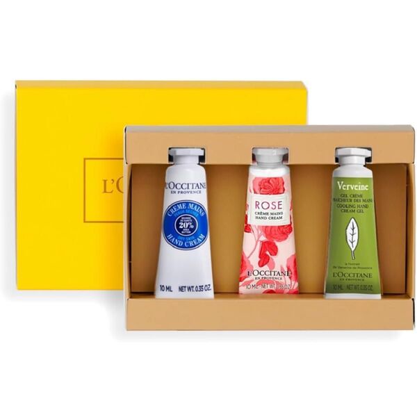 ロクシタン(L'OCCITANE) ミニハンドクリームトリオ (シア ローズ ヴァーベナ) 3本セット