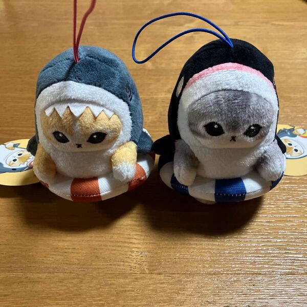 mofusand サメにゃん・シャチにゃん マスコット 〜浮き輪でエンジョイ〜 全2種