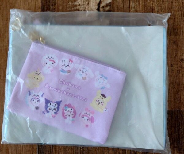 サンリオ ちいかわ コラボ フラットポーチ 2個セット