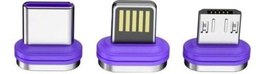 AUFU マグネットコネクタ単品 16pin( Type C端子 1個 + ライトニング端子 1個 + Micro 端子 1個)