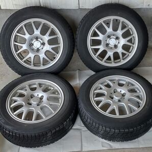 4本セット 中古 ホイール 15インチ タイヤ付き ブリヂストン ブリザック VRX 175/65R15 6JJ +50