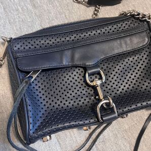 Rebecca Minkoff ショルダーバッグレザー ネイビー