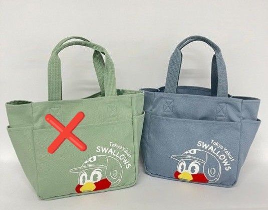 新品未使用 つば九郎 トートバッグ リバーシブルランチバッグ つばくろう ヤクルトスワローズ エコバッグ