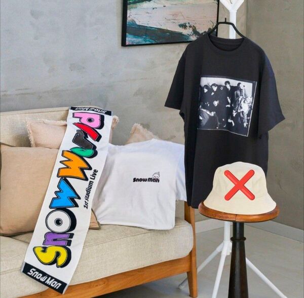 【本日発送】3点セット マフラータオル Tシャツ 肖像ver. ロゴver. Snow World グッズ Snow Man