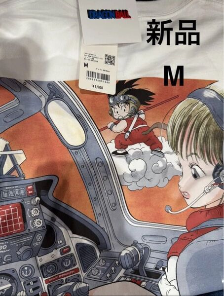 新品 ユニクロ ドラゴンボール UT 孫悟空 ブルマ M ホワイト